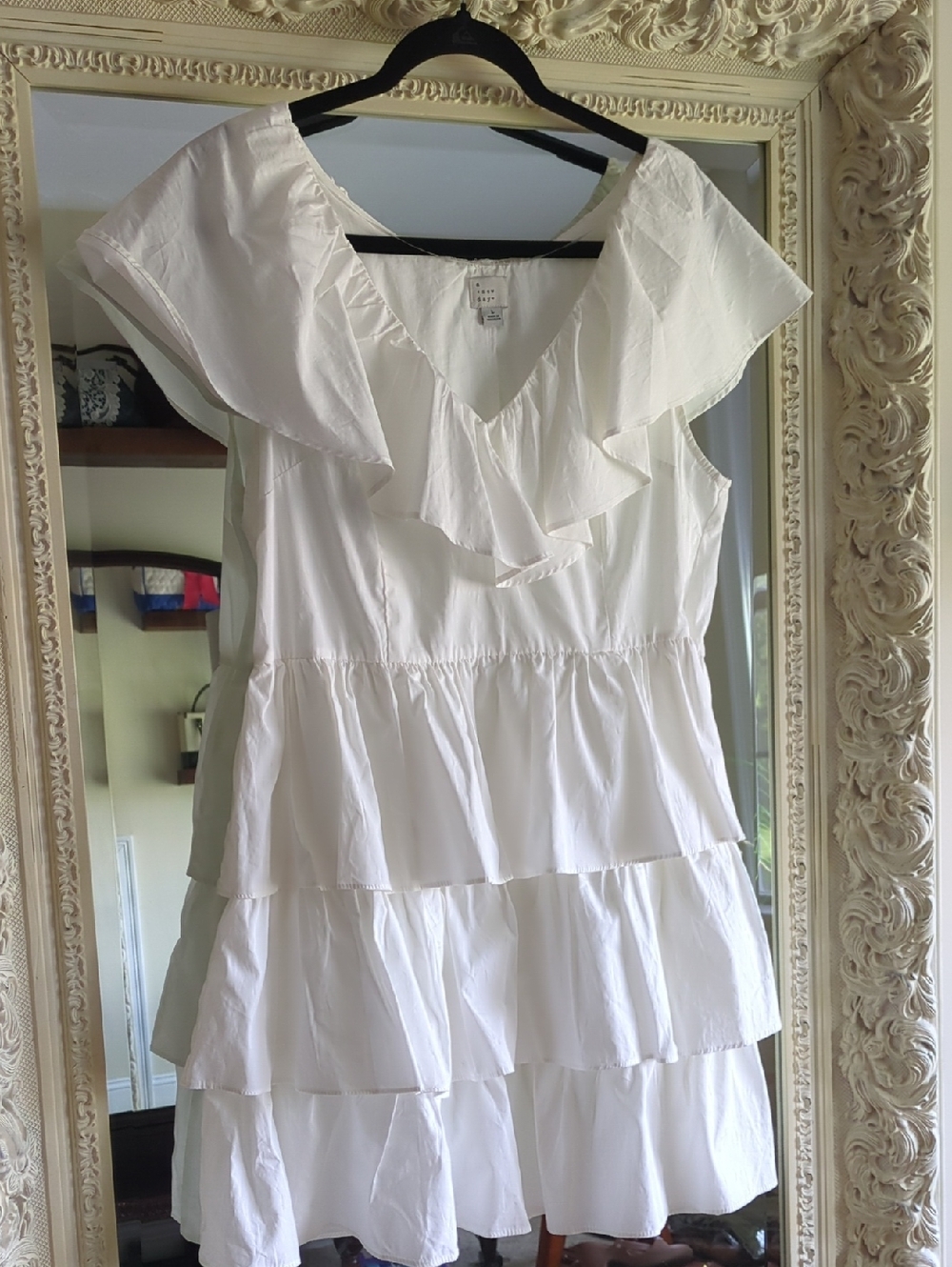 a new day White Tiered Ruffle Dress
